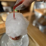 Ron Gyoza Cafe - いちごソースかけていただきます