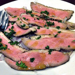 Bistroフルフル - カモのくん製 赤玉ネギぞえ（２０１４年１２月）