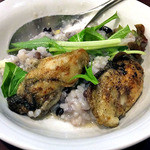 Bistroフルフル - カキのリゾット（取り分けました）（２０１４年１２月）