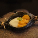 雲丹の昆布石焼