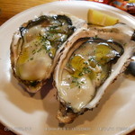 バルバダニェッロ 羊のひげ - 牡蠣オリーブオイル添え 2014.12