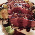 バルバダニェッロ 羊のひげ - 鴨ロースト 歯応えとバジル+黒酢の味わいがバツグン 2014.12