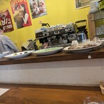 リングラッツェ - カウンターに大皿