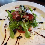 カネ保水産 - ローストビーフ　バルサミコソース　柔らかくて美味かった