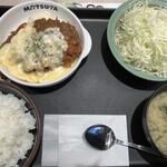 松のや 阪東橋店 - オニオンチーズチキン定食