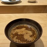 鮨 一二郎 - 終盤の赤だし❤️