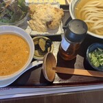 釜揚げうどん 鈴庵 - とり天セット小