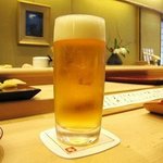 すし善 本店 - 生ビール