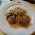 洋食 三浦亭 - 牡蠣のベーコン巻