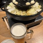 にんにく鶏焼肉サン - 生ビール
