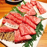 焼肉･すき焼き･しゃぶしゃぶ萬野屋別邸 - 上カルビ、上ロース