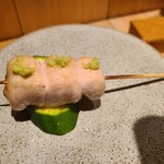 やきとり割烹 旬季 - ささみ♡山葵をのせて