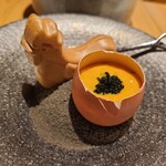 やきとり割烹 旬季 - 卵のムースキャビアのせ♡心もトロリ〜ン♡