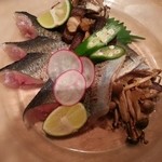 お酒とごはん トリドリ - あぶり秋刀魚。この一皿三回食べに行った！