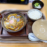 EXPASA御在所（下り線）「山本屋本店」 - 「名古屋コーチン入り味噌煮込うどん定食」