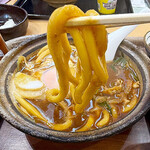 EXPASA御在所（下り線）「山本屋本店」 - 太い硬めのうどん