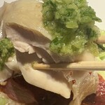 筑紫樓 - 蒸し鶏　すっっごく柔らかいです！