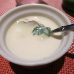 菜厨瑠 - アミューズ　コンソメジュレとサツマイモのヴルーテ