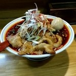 辛つけ麺専門　カラツケ グレ - もえそば大盛（麺270g）大辛～＋半玉