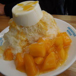 思慕昔 - マンゴーとパンナコッタのかき氷
