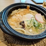 うどんと膳 あわさい - 特製月見鍋焼きうどん