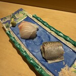 鮨 一二郎 - 夏と言ったらやっぱり大阪湾の鯛と鰯。美味しかった❤️