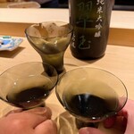 鮨 一二郎 - ☆翠玉 純米大吟醸 亀の尾(秋田)  希少な秋田県産の「亀の尾」を100％使用。古代米ならではのすっきりとした淡麗な味わいと、上品でふくらみのある香り！日本酒好きにはたまらない正統派。