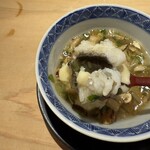 鮨 一二郎 - 熱々とろとろ。鱧もたっぷり。松茸の餡掛けが絡みます。