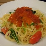Ristorante Martello - 小海老と水菜のスパゲティーいくら添え♪