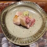 水づき - 親鶏のタタキ