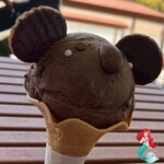 どうぶつカフェ - ☻コアラアイス ☻(580円)本格的なミルクチョコレート味のジェラートお耳がビスケットお鼻がアーモンドチョコビジュアルだけじゃなく素直に美味しい(｡☌ᴗ☌｡)✨.ﾟ･*..☆.｡.:*✨.☆.｡.:.