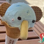 どうぶつカフェ - ☻ぞうさんアイス☻580円ソーダ味でサッパリ♬.*ﾟ中のラムネがアクセントになり2度美味しい٩(๑❛ᴗ❛๑)۶✨.ﾟ･*..☆.｡.:*✨.☆.｡.:. *:ﾟ
