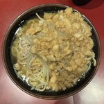 ラーメン二郎 - 豚1枚ラーメン（麺少なめ）、アブラ、つけ麺味、生卵