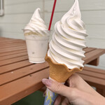 新生酪農千葉工場アイスクリームショップ - ミルクソフト