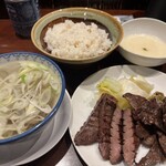 たんや 善治郎 牛たん通り店 - 牛タン・牛ハラミ焼定食