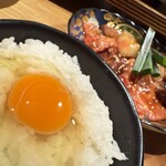 虎ノ門 たれ焼肉のんき - たまごかけごはん＆名物『赤』盛り
