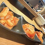 虎ノ門 たれ焼肉のんき - キムチ3種盛り（白菜、長芋、大根）