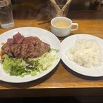 キャトルラパン　神戸三宮 - ランチステーキ2枚