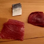 きよ田 - 小肌（熊本）、霜降り（津軽）、赤身（津軽）