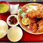 笑福亭 - から揚げ定食（4個）