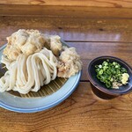 手打うどん 麦蔵 - ◆かしわざる 小 840円