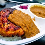 国産の若鶏 やきとりザンギNo.1 - スパイスカレー＋つくねハンバーグ200g