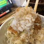 うどん 四方吉 - 【2026.1.20(火)】ささみカツ丼のご飯