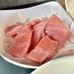 ダイニング小松家 - ナガイモトロロ定食(\1,100)　マグロ刺身