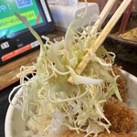 うどん 四方吉 - 【2026.1.20(火)】ささみカツ丼の刻みキャベツ