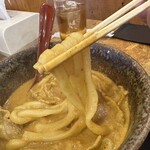 うどん 四方吉 - 【2026.1.20(火)】豚カレーうどんの麵
