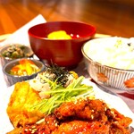和韓ブランチ 熾き火 - 【ランチ】みぞれとヤンニョム
 2種のチキン唐揚げ
