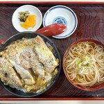 永楽庵 本店 - カツ丼にはミニそば付き