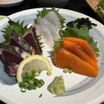 いろり家 - 鮮魚３点盛り