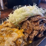 大衆酒場 みやにしテツオ - 生姜焼き定食ダブダブ900円